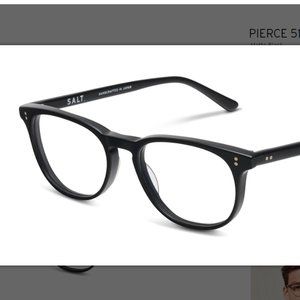 New Authentic SALT. Pierce 51 Black Classic Frames Japan w/Case